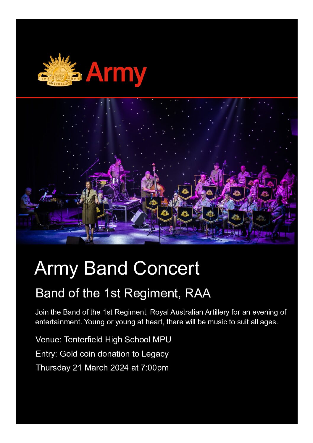 240220 Tenterfield 1 REGT Band